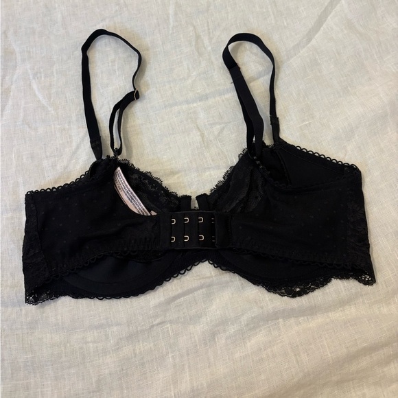 Victorias Secret Dream Angels Bra 34DD Push-Up Without Padding Black All Lace - Picture 3 of 4